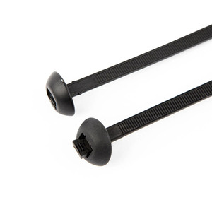 4.6*250 attaches de fermeture éclair de câble autobloquantes conception de dents externes pour empêcher le faisceau de câbles de rayer les trous de montage autobloquants vis - Product Image 2