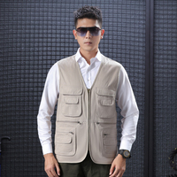 Gilet multi-poches personnalisé pour voyage travail activités décontractées pour escalade tir photographie pêche journaliste Logo vente en gros