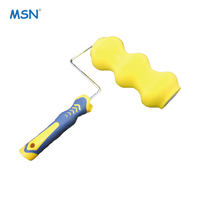 MSN 6462 Rouleau de peinture décoratif pour la maison Éponge professionnelle de haute qualité 9 ''30D -60D Rouleaux de peinture Stick