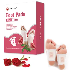 HODAF OEM la migliore vendita corea detox foot patch CE MSDS ISO foot pad cura del piede aiuto per il sonno perdita di peso
