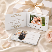 Tarjetas de Visita de Papel Hechas a Mano con Logotipos, Invitaciones en Video, Pantalla LCD, Reproductor MP4, Álbum de Videos, Video de Felicitación Empresarial, OEM/ODM