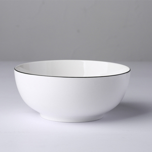 Tazones de Porcelana para Cereal con Logotipo Personalizado para Restaurante, Tazones para <span class=keywords><strong>Sopa</strong></span> de 6 Pulgadas, Juego de Vajilla para Bodas y Fiestas, Diseño Personalizado, Estilo Americano, en Stock - Product Image 5