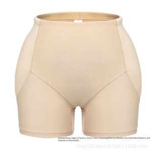 Europese Amerikaanse dames corrigerende shapingslip met gevoerde billen en nep-billen, dun polyester materiaal - Product Image 5