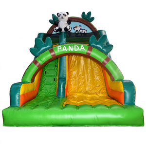 Commercial Bamboo Theme Inflatable Water <b>Slide</b> Wet Dry Bounce House Combo Premium PVC Inflatable <b>Slide</b> <b>Large</b> Outdoor Blow Up - Product Image 1