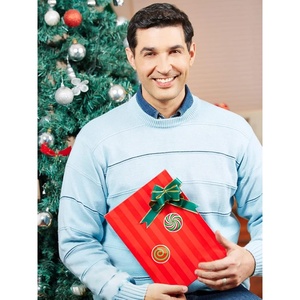Etiquetas Adhesivas Navideñas <span class=keywords><strong>Kalolary</strong></span>, 16 Diseños, Etiquetas Redondas Adhesivas para Navidad, Sellos Decorativos Coloridos para Sobres Navideños - Product Image 5