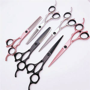 Ciseaux à cheveux Feiwei 6,0 pouces, rose gold, ciseaux à effiler en acier inoxydable 440C, lame tranchante, manche long, pour coiffeur - Product Image 5