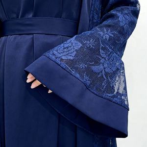 Premium Wholesale Custom Lace Polyester Elegant <b>Abaya</b> for Muslim <b>Women</b> New Style Party Dress - Product Image 2