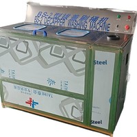 Laveuse semi-automatique de bouteilles 20L à double station en acier inoxydable avec grande cuve pour le nettoyage de l'eau pure