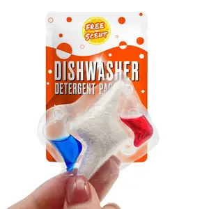 식기 세척기를 위한 좋은 품질 쉬운 수지 Eco 접지 닦은 기계 정제 깍지 Dishwashing 액체 깍지