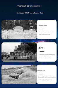 Palu pengaman mobil 2 in 1, palu keamanan XZC-008 sabuk pengaman pemotong jendela plastik logam - Product Image 4