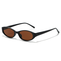 Lunettes de soleil UV400 à monture ovale légère et confortable en PC, verres colorés, unisexe, pour les voyages en plein air et la plage