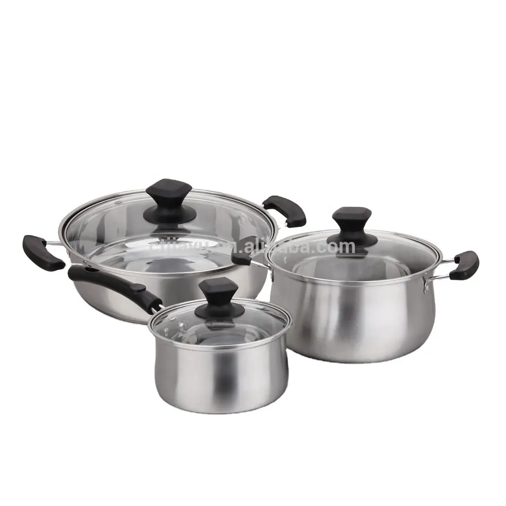 Promozione 18/10 articoli da cucina in acciaio inox pentole Set pentola di cottura