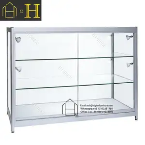 Espositore da banco in vetro di lusso di alta qualità con mobili in vetro con serratura