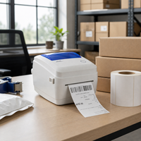 Impresora de Etiquetas Térmicas Inteligente con Precio Directo de Fábrica OEM, Compatible con Papel en Rollo y Formato Fanfold, Conexión Dual Android/iOS, en Stock