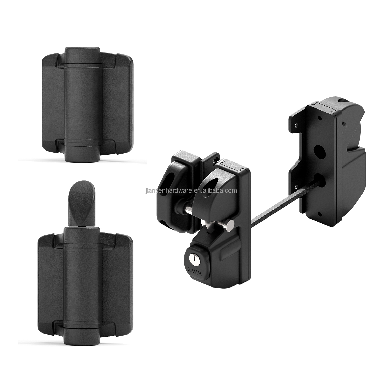 Hinges and Latch Set