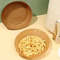 Papier de cuisson pour friteuse à air double face, antiadhésif, anti-frisage, écologique, recyclable, résistant à l'huile et à l'eau