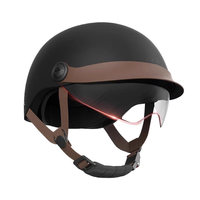 Nouveau casque de vélo électrique ABS conforme aux normes nationales, certifié 3C, unisexe, protection solaire estivale, demi-casque avec visière à pression, adapté