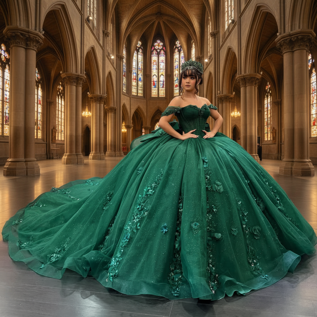 In Stock Plus Size Emerald Green Evening Gown Crystal Embellished Elegance  | Alibaba.com