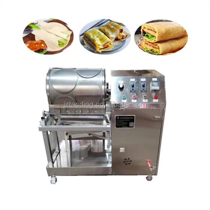 เครื่องทำเครปแบบอัตโนมัติ,เครื่องทำแพนเค้กทำแพนเค้กทรงใบบัวเครื่องทำ Roti Chapati Roti ทำเครื่อง Td Tortilla Automat ในประเทศจีน