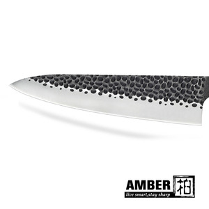 Couteau Gyuto Kurouchi forgé à la main vintage de 8 pouces, manche en ébène, couteau de chef - Product Image 6