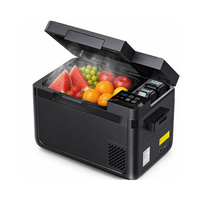 Réfrigérateur de voiture à température réglable 25L -20 à 20 degrés, refroidisseur à compresseur 12V 24V 100-240V, mini-réfrigérateur