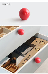 Single-Hole Pull Handle 128mm Modern Colorful Ceramic <b>Knob</b> Hand Grip for Kitchen Cabinets Wardrobes Drawers Easy Installation - Product Image 3