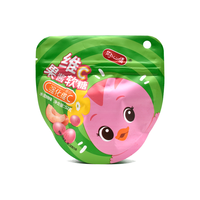 Sachets alimentaires en plastique PP avec fermeture éclair, étanches, anti-humidité, de qualité alimentaire, avec logo personnalisé, pour vitamine C, confiture, bonbons
