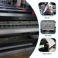 Mejor precio 1,8 m Impresora de sublimación de gran formato XP600 I3200 Ropa deportiva Tela Camiseta Máquina de impresión