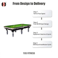 Table de billard traditionnelle avec tapis vert, six poches, pieds en métal, structure robuste pour équipement de loisirs et de divertissement commercial