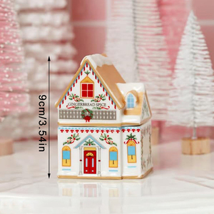 Ensemble de maisons en <span class=keywords><strong>pain</strong></span> <span class=keywords><strong>d</strong></span>'<span class=keywords><strong>épices</strong></span> miniatures <span class=keywords><strong>pour</strong></span> village de vacances, <span class=keywords><strong>d</strong></span>écorations festives en pots, bougies de Noël <span class=keywords><strong>pour</strong></span> comptoir de cuisine - Product Image 6