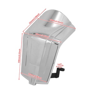 भारतीय स्काउट के लिए मोटरसाइकिल फ्रंट विंडशील्ड फेयरिंग कवर, साठ 2015 2023 ट्रिपल ट्री वायरिंग मास्क - Product Image 6