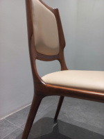 Chaise de salle à manger en bois de noyer massif de qualité supérieure, artisanat traditionnel de menuiserie, sièges modernes pour la maison, le restaurant, l'hôtel PISANO