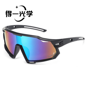 De Yi <b>Optics</b> Sports Sunglasses Polarized UV400 Black Frame PC Lens Cycling Running Outdoor Protection - Product Image 3