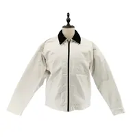 Sonbahar ve kış sıcak satış düz renk gevşek ceket basit rüzgar geçirmez sıcak fermuarlı Placket erkek rahat ceket