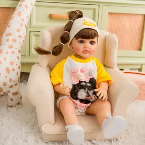 Muñeca Bebé Reborn de Silicona de Vinilo de 55 cm con Funciones Educativas, Juguetes para Niñas, Muñeca Bebé Reborn de Silicona para Niñas - Product Image 4