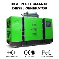 100kVA Geräuscharmes Dieselaggregat mit DSE-Controller Kupfer-Wechselstromgenerator Notstromversorgung für Einkaufszentren