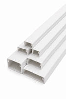 Goulotte de câblage murale en PVC blanc pour l'installation de câblage électrique