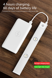 USB <b>LED</b> Night <b>Light</b> Smart Home Indoor Rechargeable Lamp Motion Sensor Wireless for Kitchen Staircase Backlight Backyard Storage - Product Image 6
