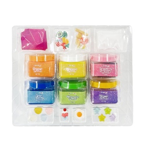 Fabricant de slime en gros – <span class=keywords><strong>Kit</strong></span> de slime coloré au beurre, 6 paquets de 5 oz, à séchage à l'air, amusant, pour enfants, avec breloques décoratives en forme de fruits - Product Image 3