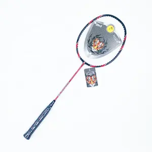 Raquete de badminton leve, melhor venda, meia raquete de carbono de alta qualidade, mais barata, raquete de badminton