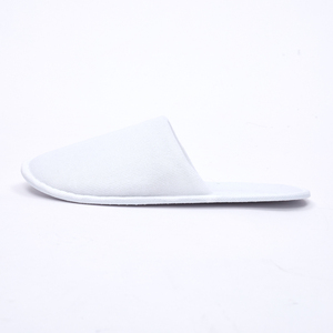 Pantuflas Desechables Blancas para <span class=keywords><strong>Hotel</strong></span>, Pantuflas Básicas Lisas con Punta Cerrada para Huéspedes, al por Mayor para <span class=keywords><strong>Hotel</strong></span> - Product Image 2