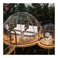 Vente en gros Tente de glamping extérieure étanche Tente dôme bulle transparente pour hôtel de luxe Tente igloo transparente