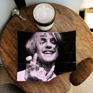 Tapisserie murale de haute qualité Lil Peep, décoration murale esthétique, art hipster, rappeur, impression artistique, décoration de chambre à coucher, motif de paysage, coton et <span class=keywords><strong>lin</strong></span> - Product Image 3