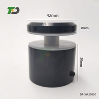 DF Offres Spéciales support de sécurité pour balcon en verre rond solide pour verre de 12 mm