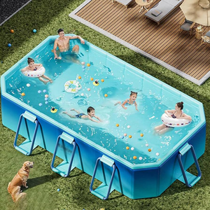 Lớn ngoài trời PVC nước chơi hồ bơi có thể gập lại tắm hồ bơi gia đình vườn nhà sử dụng Kid người lớn <span class=keywords><strong>Inflatable</strong></span> trẻ em của hồ bơi - Product Image 4