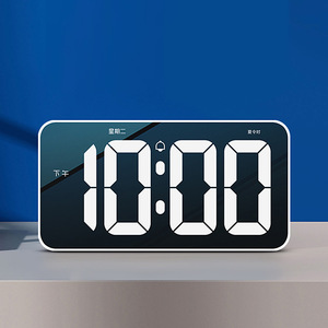 Nhân vật lớn Led điều khiển âm thanh đồng hồ báo thức âm nhạc hai nhóm Đồng hồ treo tường treo hai mục đích - Product Image 4