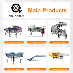 Línea de ensamblaje del sistema de transportador de rodillos de potencia telescópica personalizada NaiLi para carga y descarga eficiente en restaurantes - Product Image 3