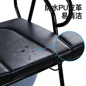 Chaise pliante avec seau intégré, capacité 150 kg, pour personnes âgées et handicapées - Product Image 4