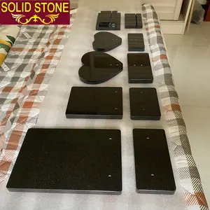 Penjualan Harga murah disesuaikan ukuran kecil absolute hitam granit batu nisan headstone