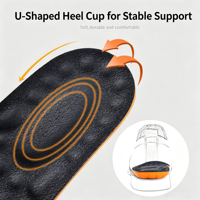 Semelles intérieures en cuir de vache véritable pour hommes et femmes, respirantes, déodorantes, souples, absorbant les chocs, pour chaussures de sport, pleine longueur